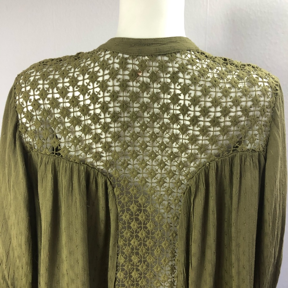 Free People The Best Crochet Blouse Loose Small - Picture 4 of 11